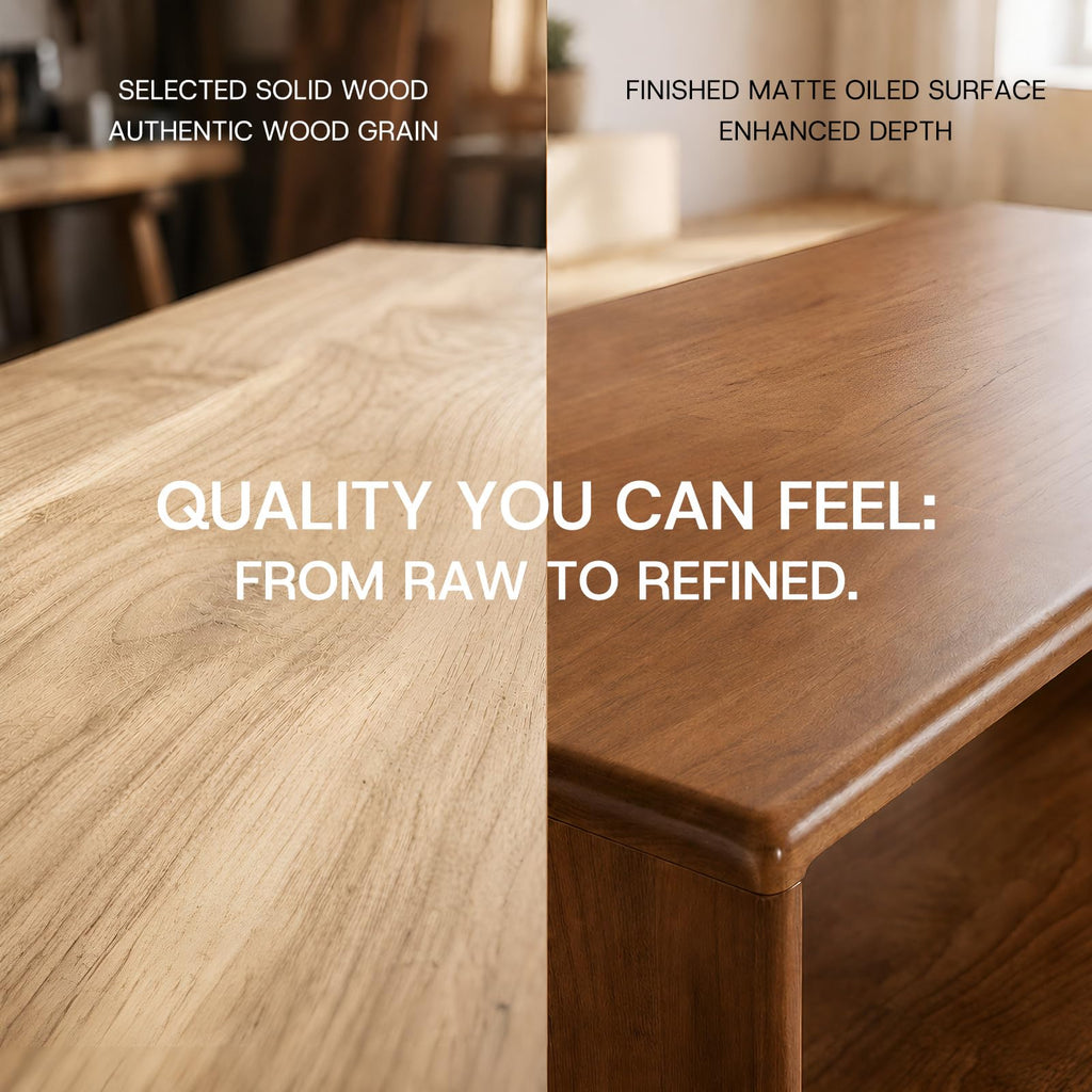47" Rectangular Solid Wood Coffee Tables, Walnut