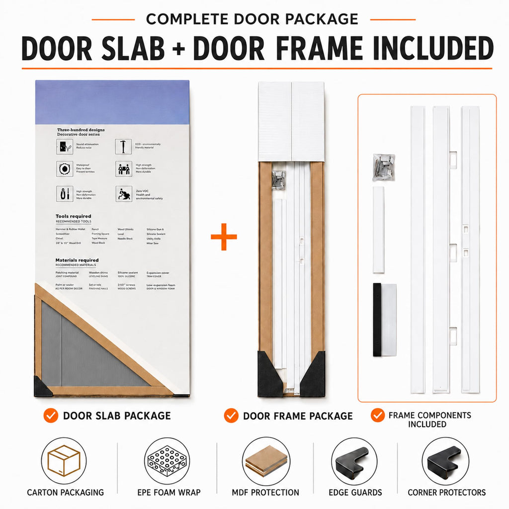 36 x 80 Slate Gray Fiberglass Front Entry Door, Woodgrain Texture, 4-Lite Frosted Low-E Glass, 4-9/16" Vinyl Frame &