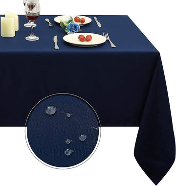 Rectangle Table Cloth, Navy Blue, 60 x 84 Inch
