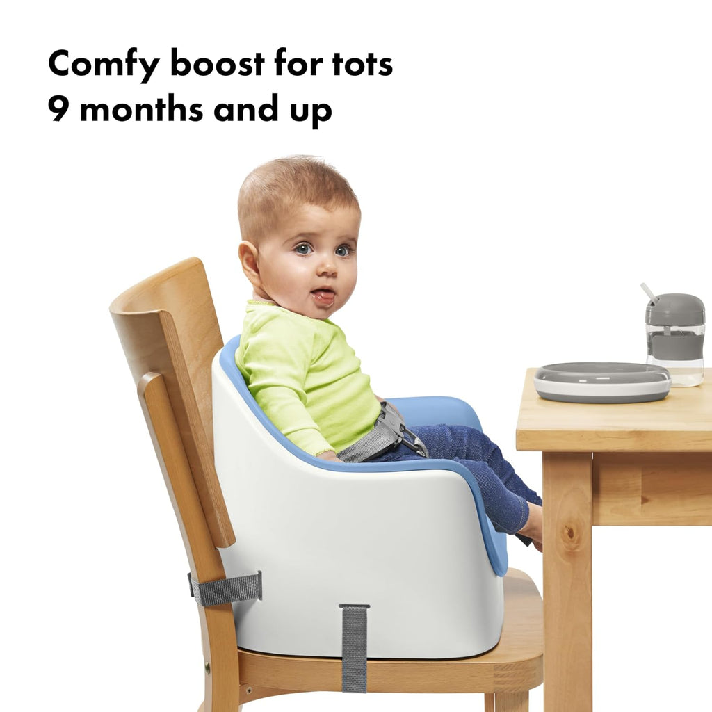 Nest Toddler Booster Seat with Removable Cushion, Dusk | Portable Toddler Booster Seat, Folds Flat For Travel