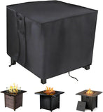 Fire Pit Cover, 28 inch Firepit Covers Square Gas Fireplace Fire Pit Table Cover for Propane Fire Pit- 28 X 28 inch