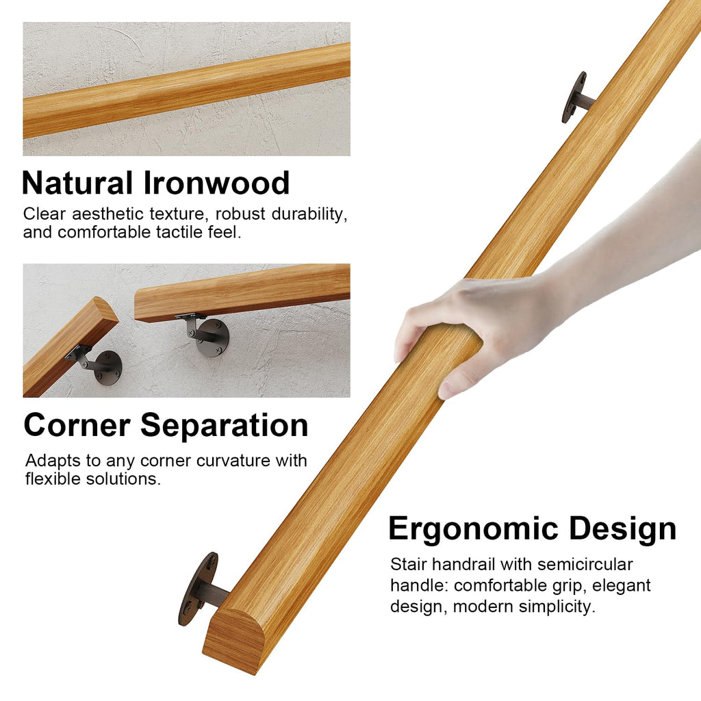 1FT Solid Wood Stair — Outdoor Stair Railing | Casa Home Living