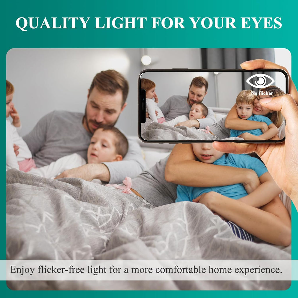 A19 LED Bulb 100W Equivalent, 1500 LM, Daylight White 5000K, 6-Pack