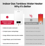 Gasmart C 150, 000 BTU, Max 5.8 GPM CSA Certified Whole House Natural Gas Tankless Water Heater | Instant Hot Water