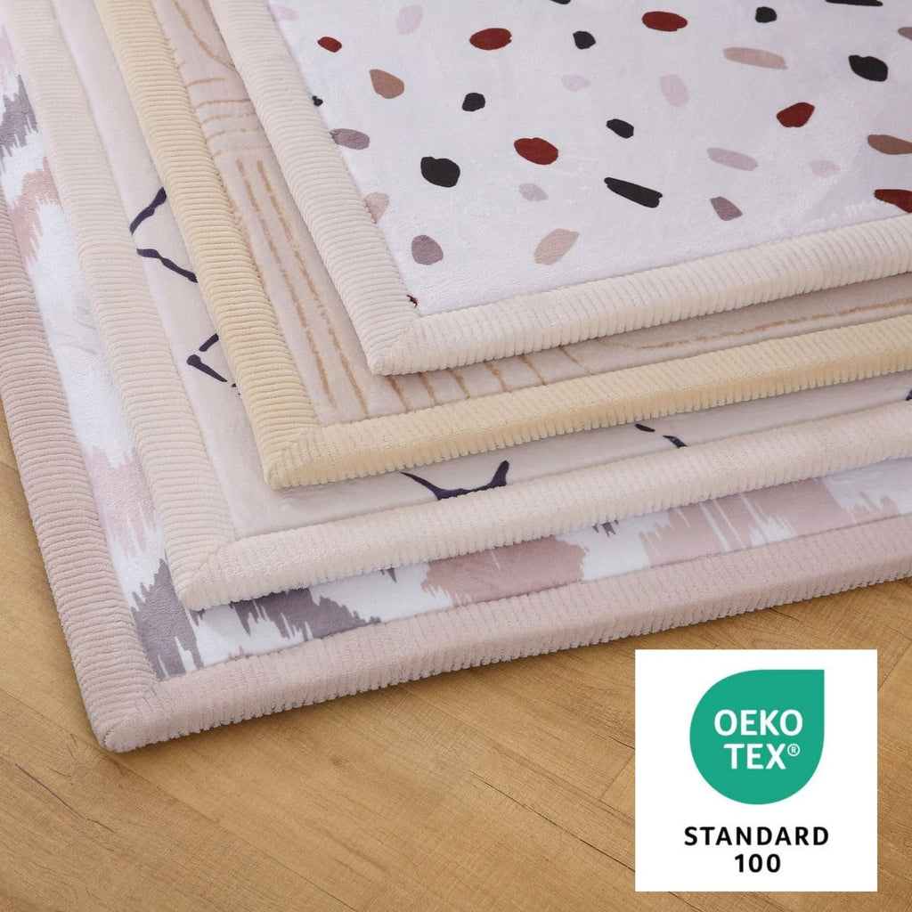 CloudSoft Baby Play Mat for Floor 60" x 80" Zen Garden