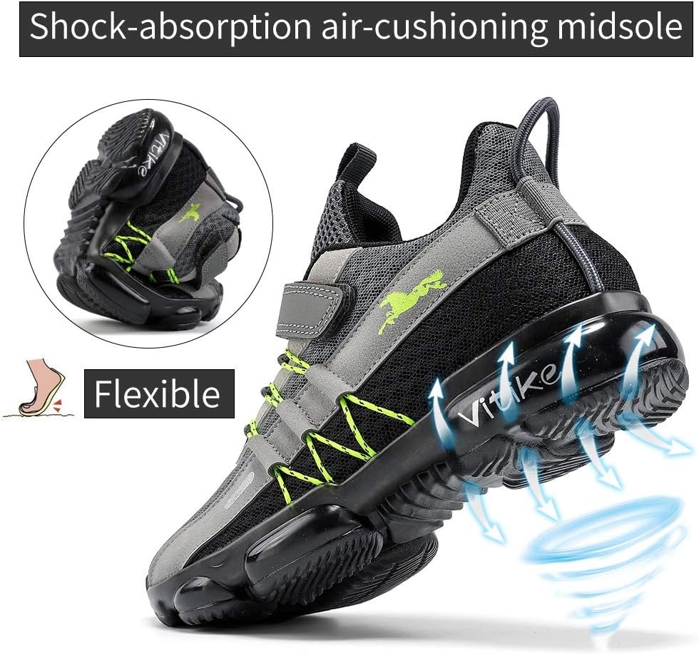 Boys Girls Kids Sneakers Knitted Mesh Running Tennis Athletic Shoes