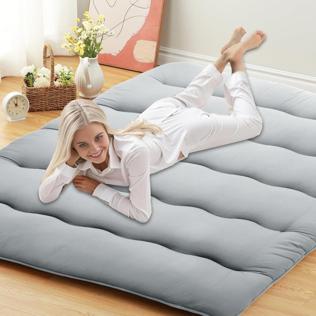 3" Japanese Floor Futon Mattress, Portable Tatami Sleeping Pad