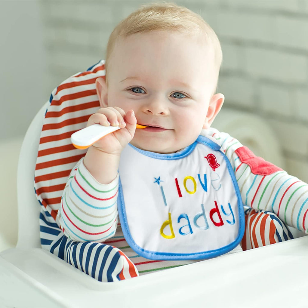 7Pcs Cotton Waterproof Baby Bibs for Drooling Teething Feeding Eating