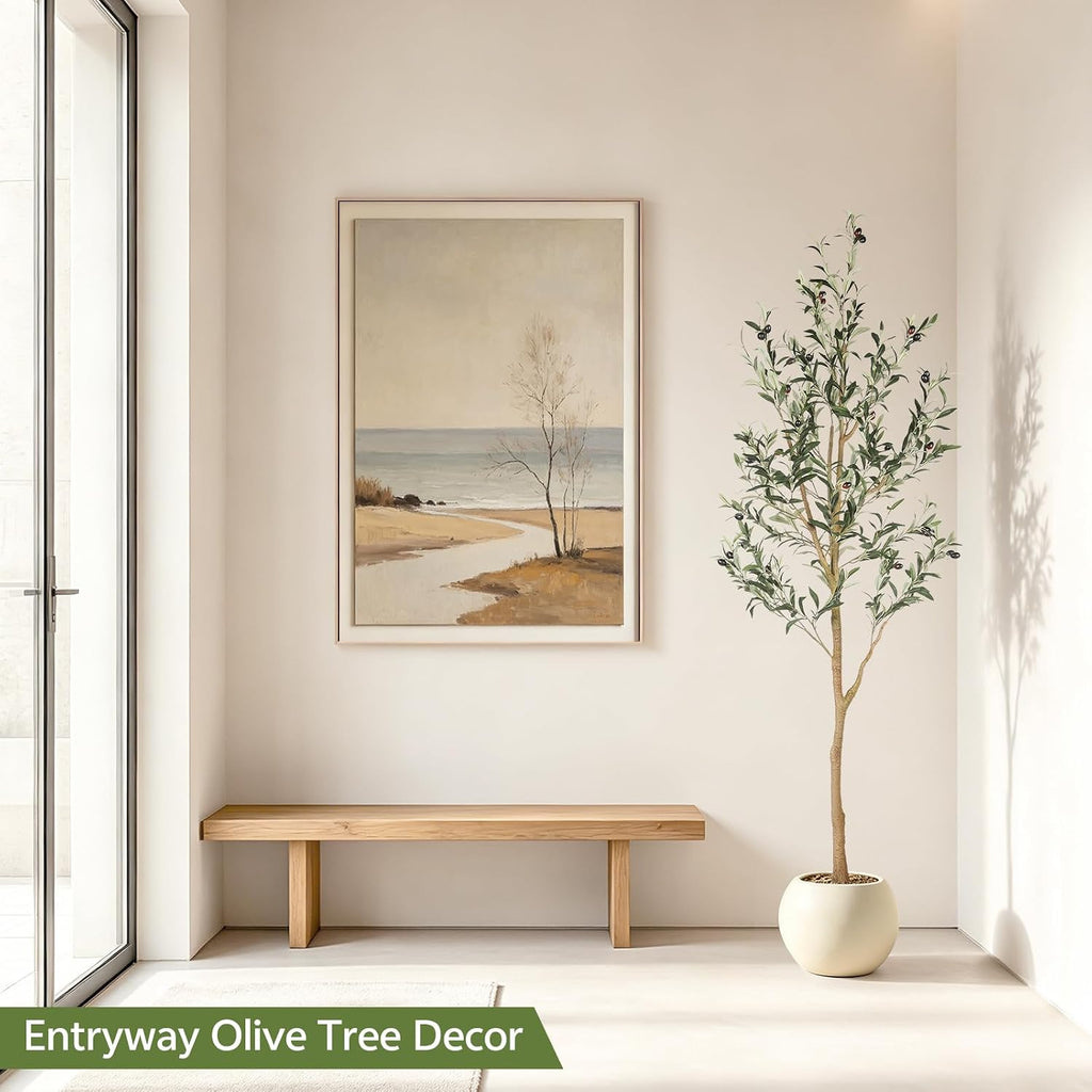 6ft Olive Trees Artificial Indoor with Realistic Appearance