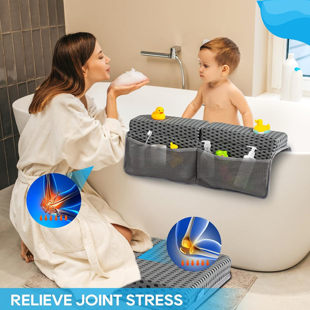 Bath Kneeler Pad Set, Grey