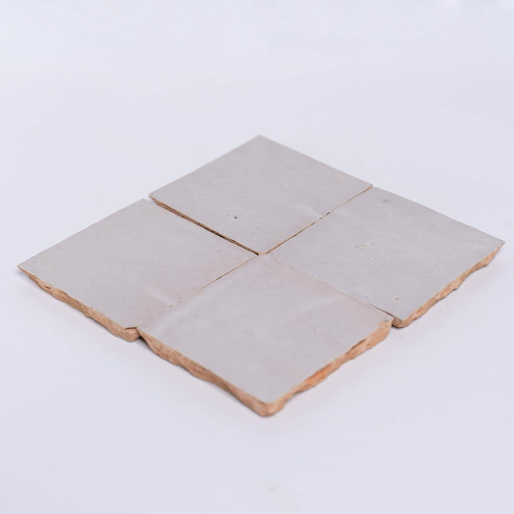 Mosaic & Tile House Handmade 4x4-in. Solid Color Off-White (MSC01-01)