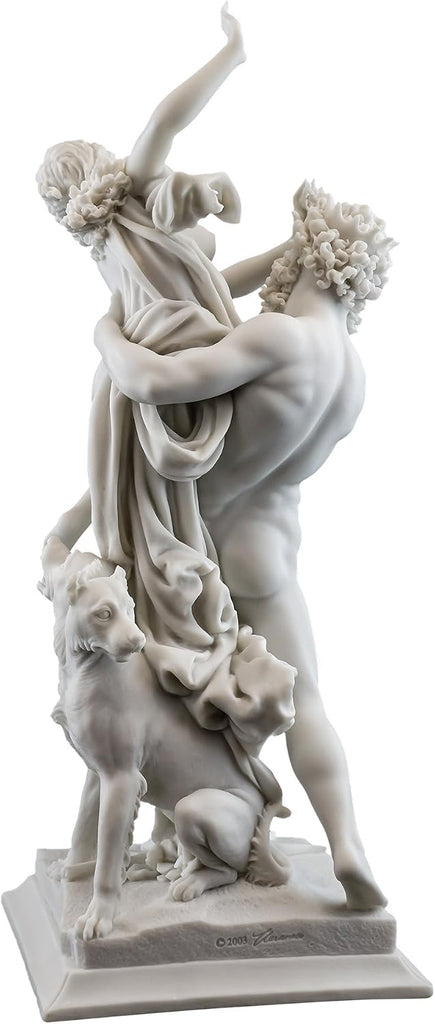 14-Inch Greek God Pluto and Proserpina Statue by Gian Lorenzo Bernini (1598-1680). Premium Cold Cast Marble.