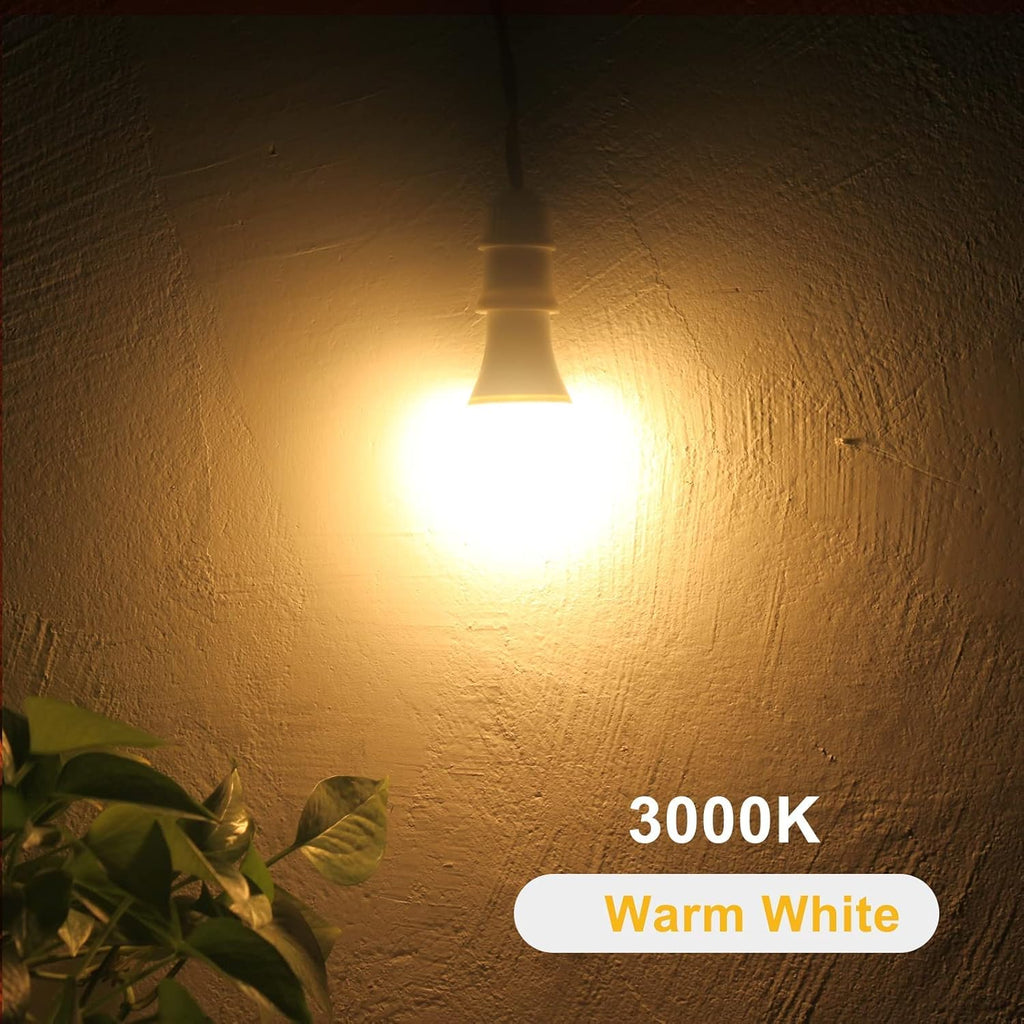 Dusk to Dawn A19 LED Light Bulbs Outdoor, Automatic On/Off, 60W Equivalent, Warm White 3000K, Energy Efficient 9.5W