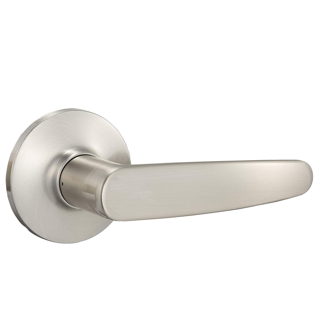 Easy Installation Straight Door Lever, Passage, Satin Nickel, 1-Pack