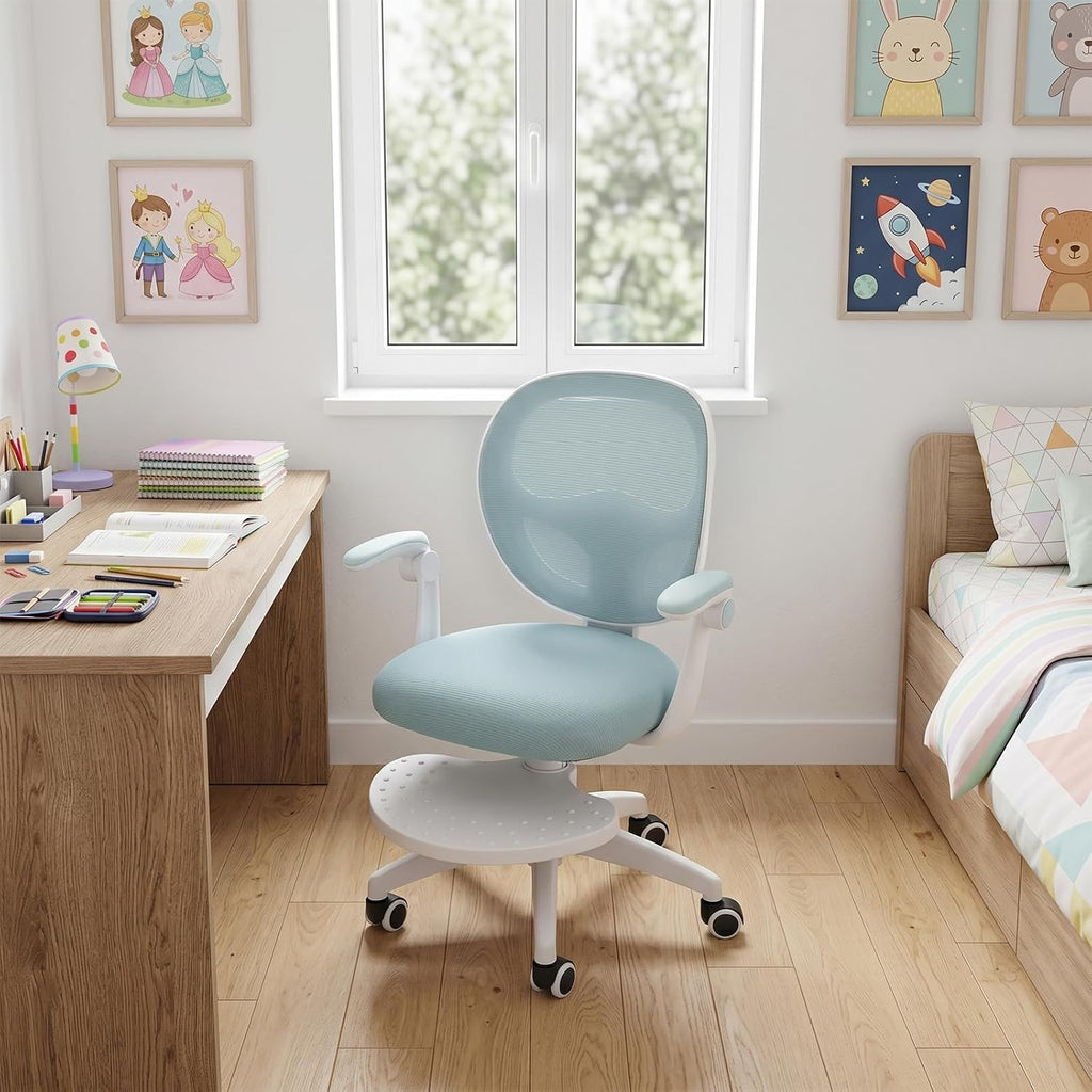 Kids Desk Chair, Height‐Adjustable Children Study Chair, Blue