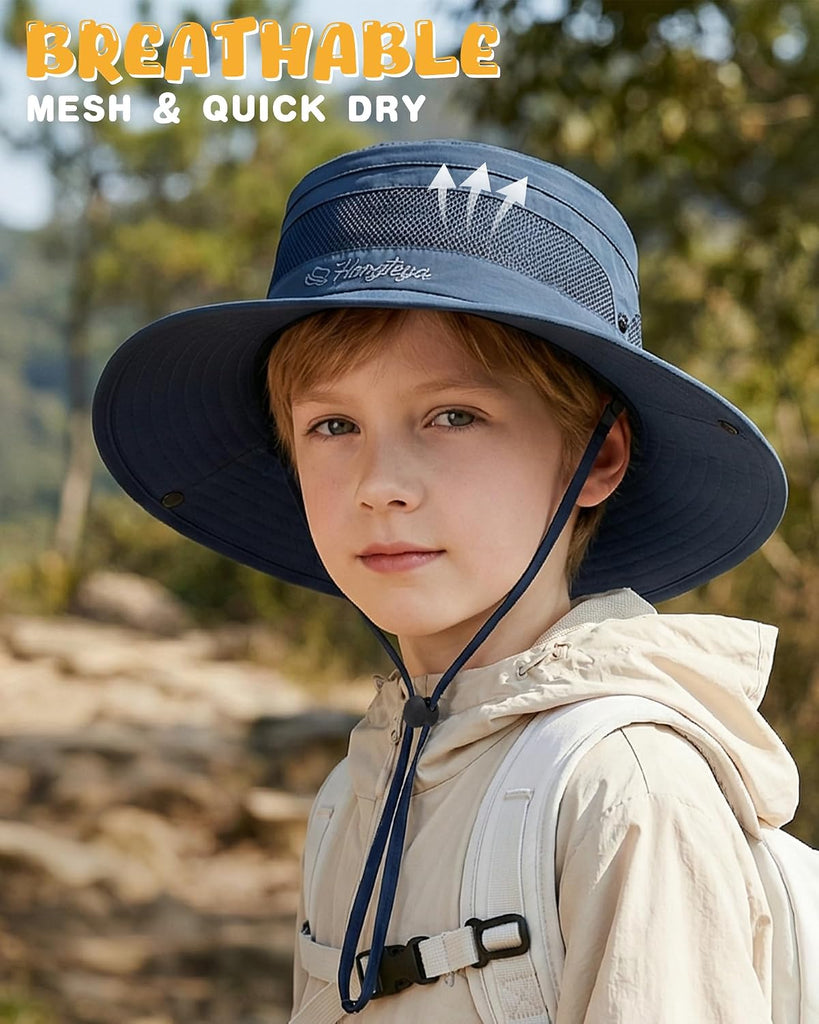 Kids Sun Hat UPF 50+ Toddler Bucket Summer Hat Fishing Outdoor