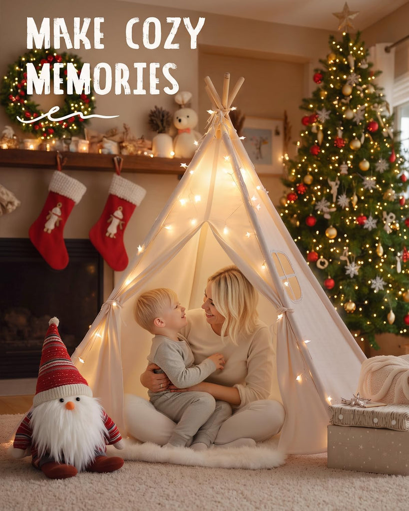 Teepee Tent Play Tents Girl Boy Indoor Outdoor Gift Playhouse Toy