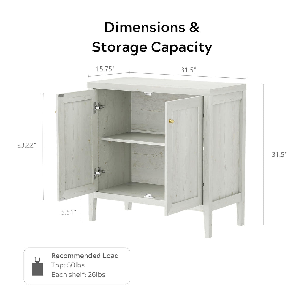 Sideboard Buffet Cabinets with Adjusable Shelves, Farmhouse Storage Cabinet, Credenza, Accent Cabinet, Kitchen Coffee