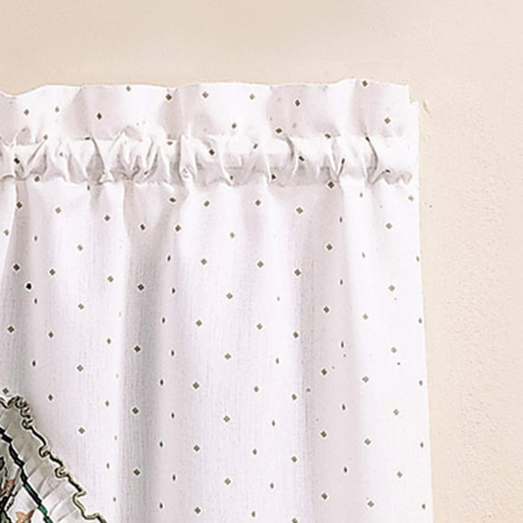 You Cottage Ivy Country Curtain Tier And Swag Set, Multi, 56-Inch X 36-Inch