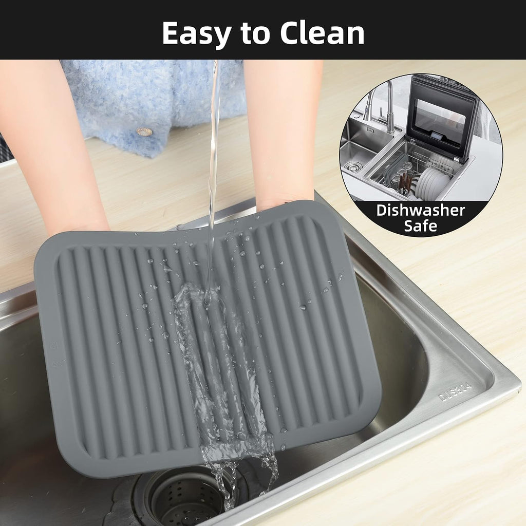 Silicone Trivet Mat for Hot Pots and Pans, Heat Resistant Silicone Mat, Multipurpose Trivets Mats, Flexible Durable