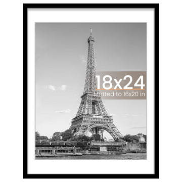 18x24 Picture Frame, Wall Decor Poster Frames, Black 1 Pack