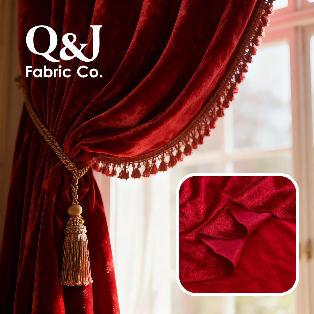 Red 2‐Way Fabric 1 Yard 60 Inch Wide
