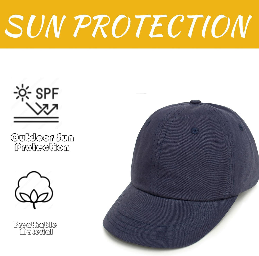 2 Packs Toddler Boys Girls Baseball Summer Hat Kids Baseball Cap Baby Sun Hat Cotton