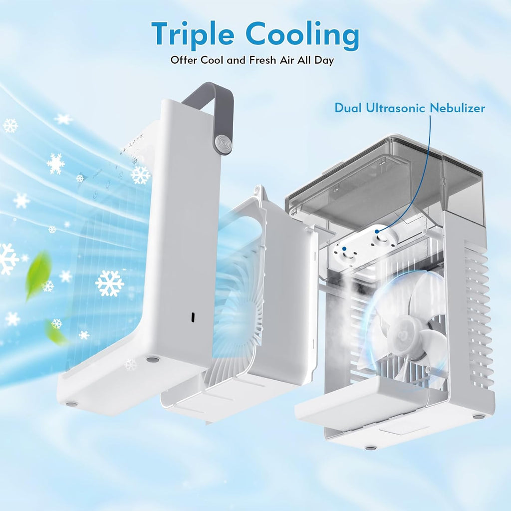 Portable Air Conditioners, 3-in-1 Portable AC Unit, Personal Mini Air Conditioner With 1000ml Water Tank