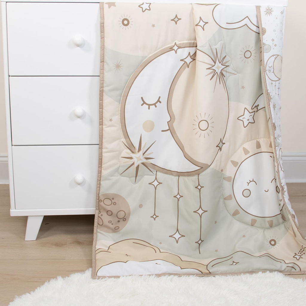 5 Piece Baby Crib Bedding Set for Boys & Girls - Newborn, Infant & Toddler Nursery Bed Set Decor with Fitted Crib