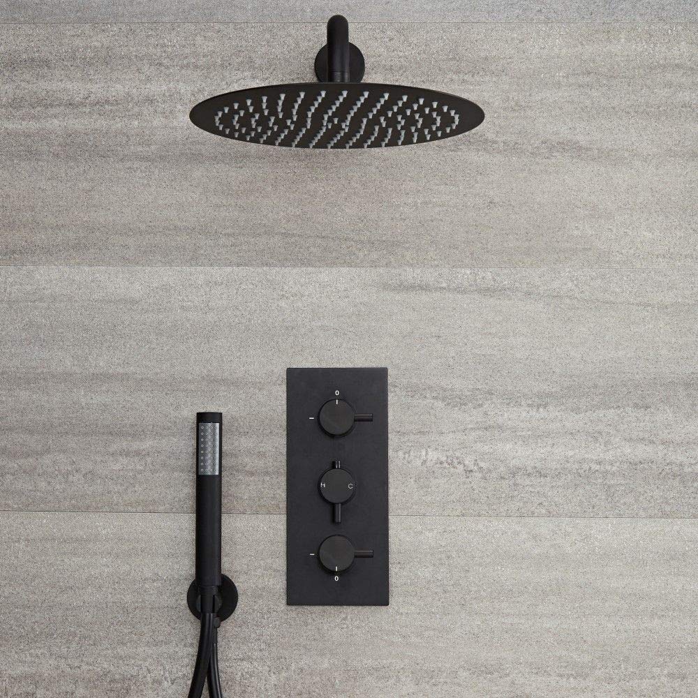 Rain Shower Head, High Pressure High Flow All Metal Rainfall Shower Head, Ultra-Thin Design-Pressure Boosting