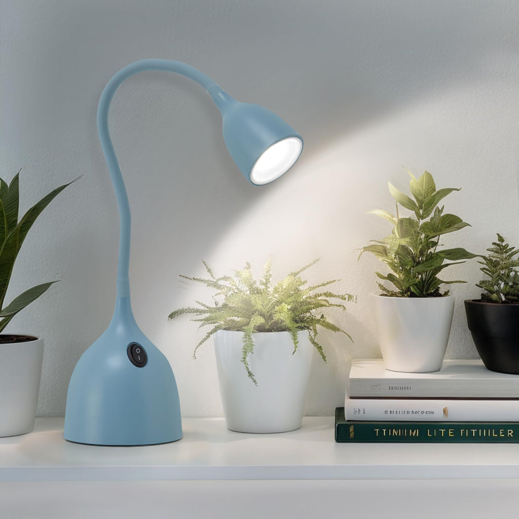 Desk Lamp for College Dorm Room - LED Reading Light, Blue