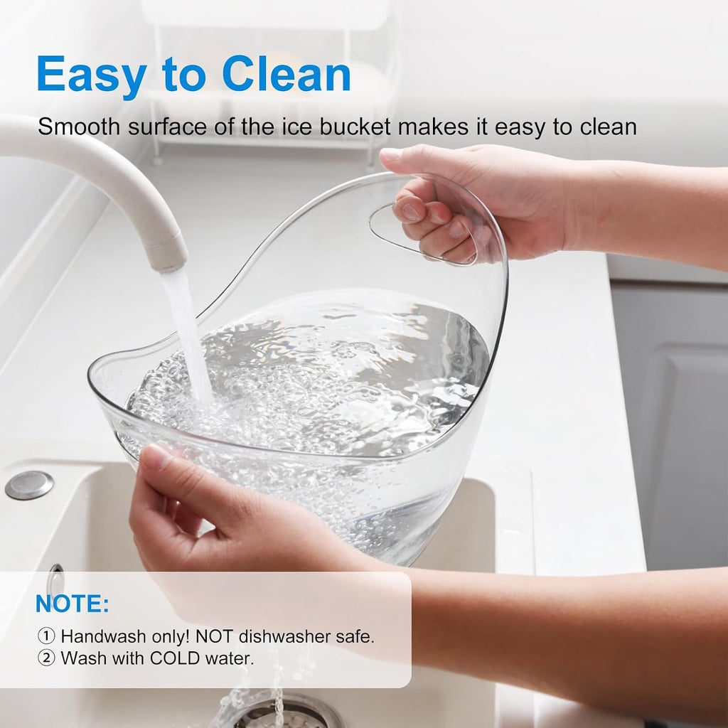 3.5L Ice Bucket for Parties, Portable Drink Bucket for Cocktail Bar, Plastic Champagne Cooler