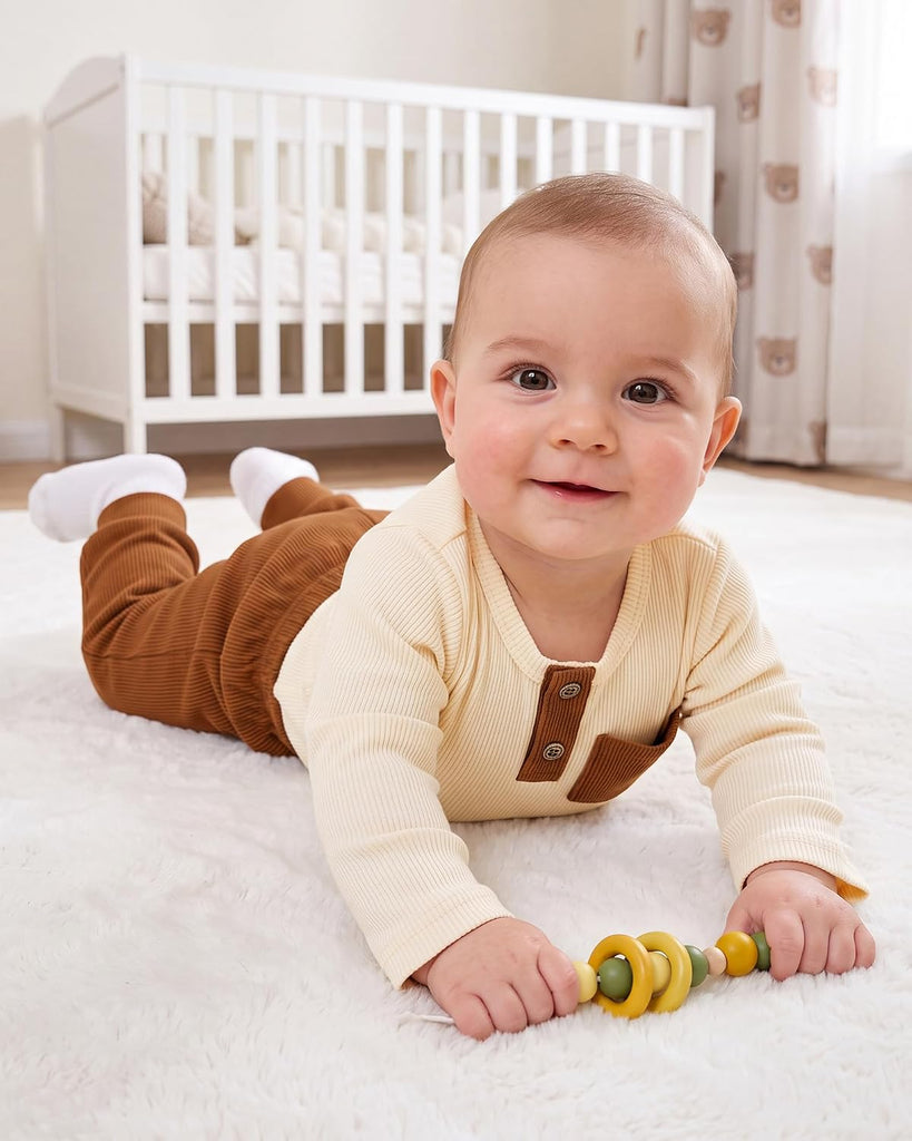 Baby Boy Clothes Two Piece Long Sleeve Top and Pants Fall Outfit Set