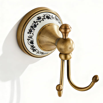 Towel Hooks s, Wall Mounted Antique Brass Towel Holder, Heavy Duty Screw-in Coat Robe Hook, Pool, Coat