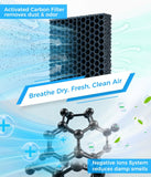 Large Dehumidifiers for Home, 96oz Dehumidifier for Bathroom with Auto Shut-off Auto Defrost