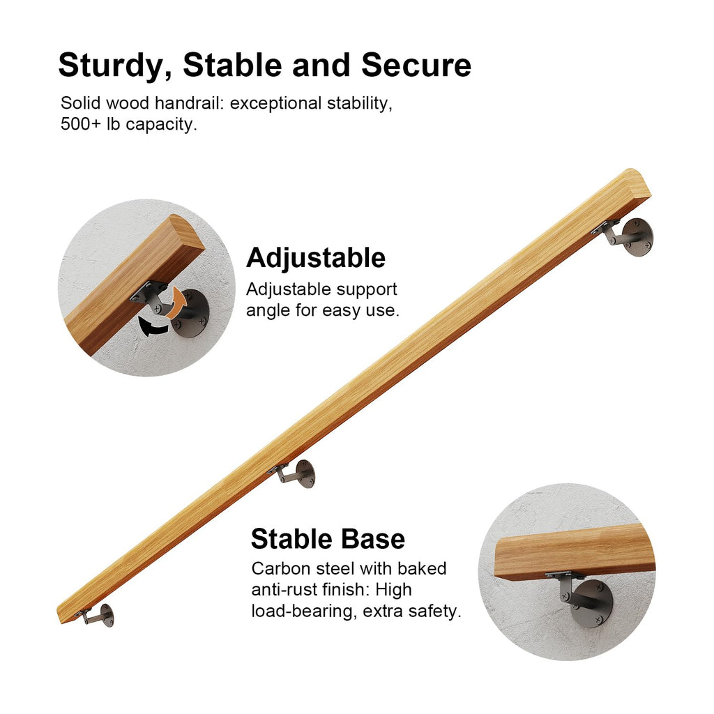 1FT Solid Wood Stair — Outdoor Stair Railing | Casa Home Living
