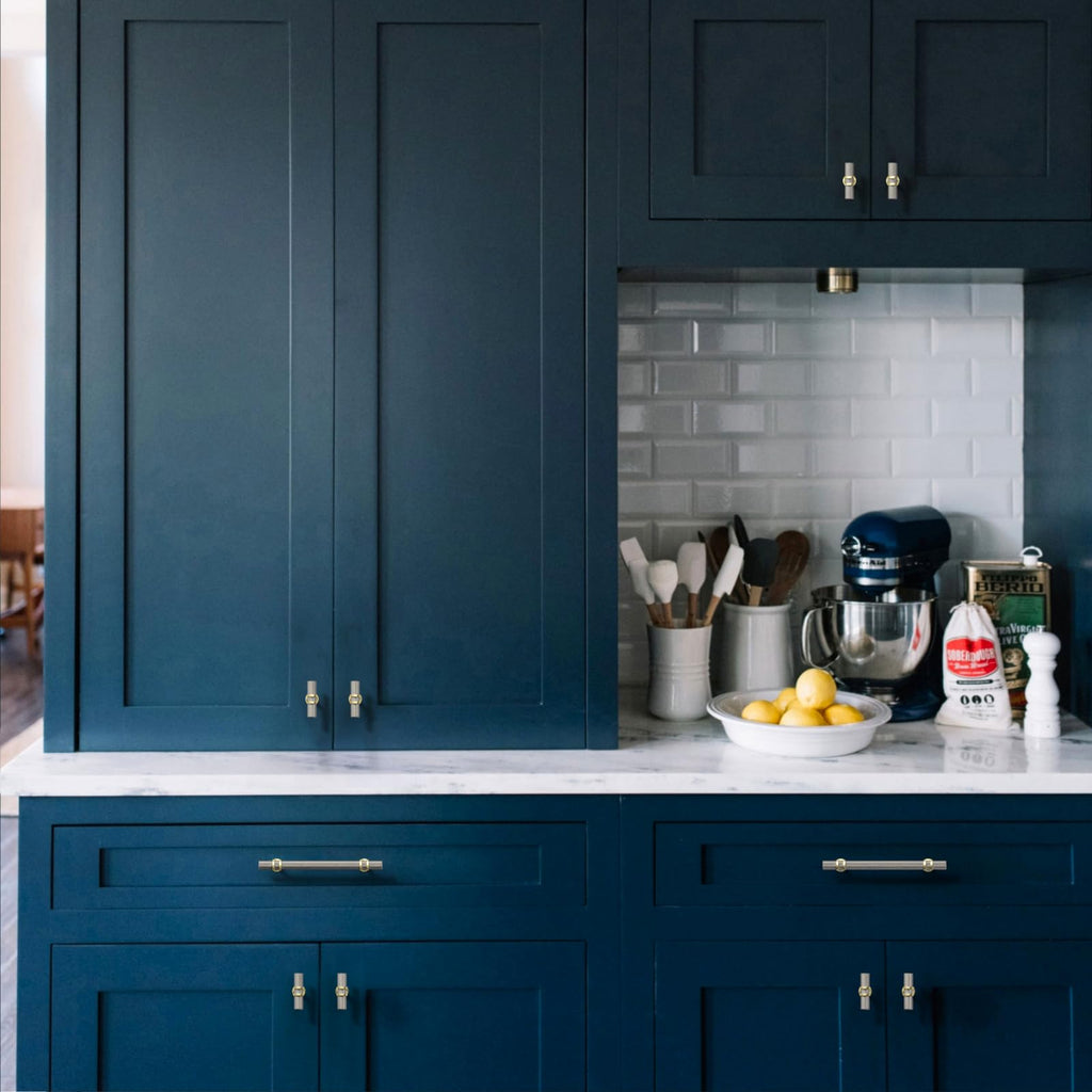 10 Pack Gold and Brushed Nickel Cabinet Pulls 7"(177mm) Hole Centers Hardware for Cabinets,Kitchen Cabinet