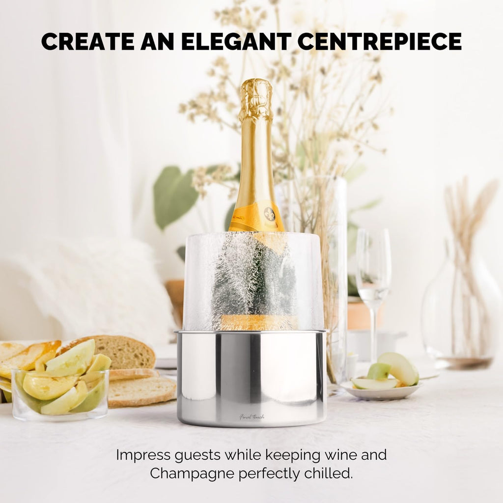 Champagne Ice Bucket Mold, DIY Floral Party Wine Chiller Server