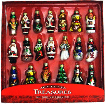 Petite Treasures Glass Ornament Set, 20-Piece - Set of 20