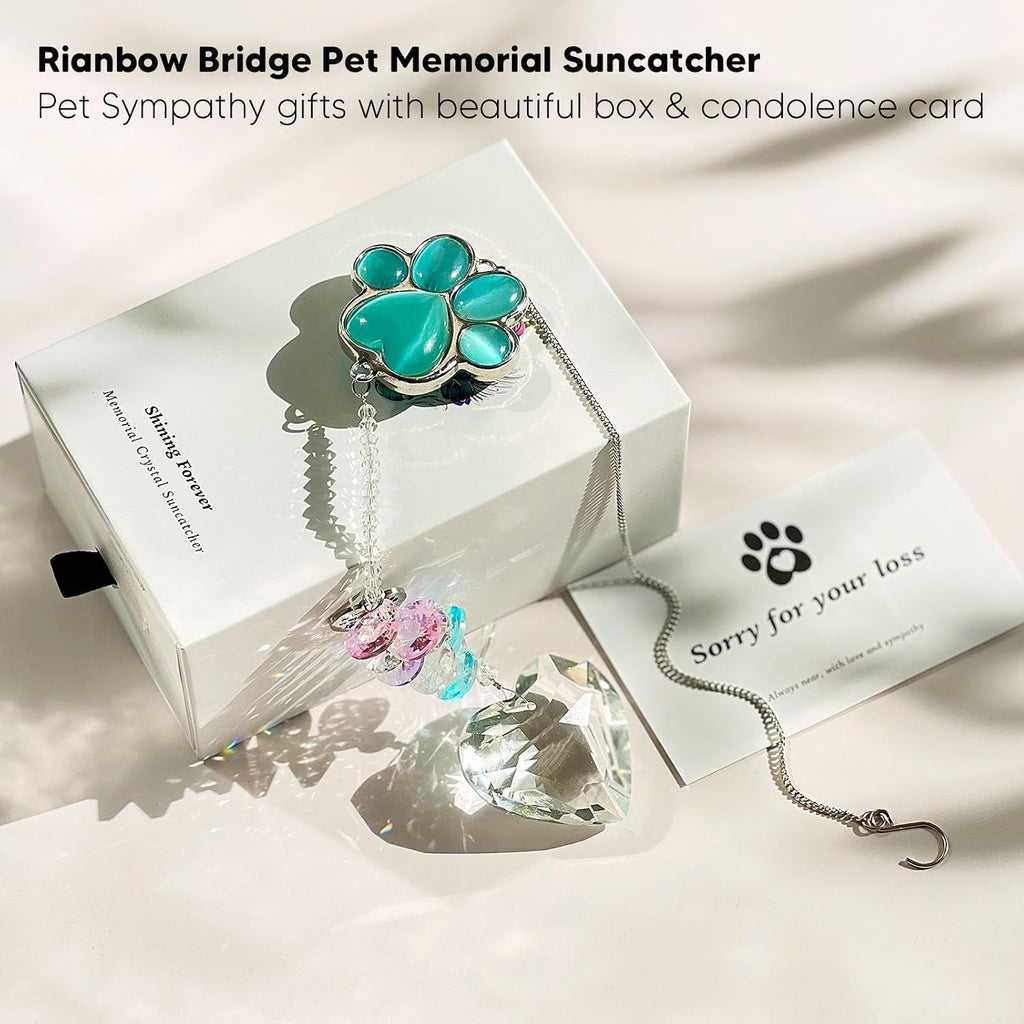 Dog Memorial Gifts for Loss of Dog, Pet Sympathy, Dog Memorial Suncatcher