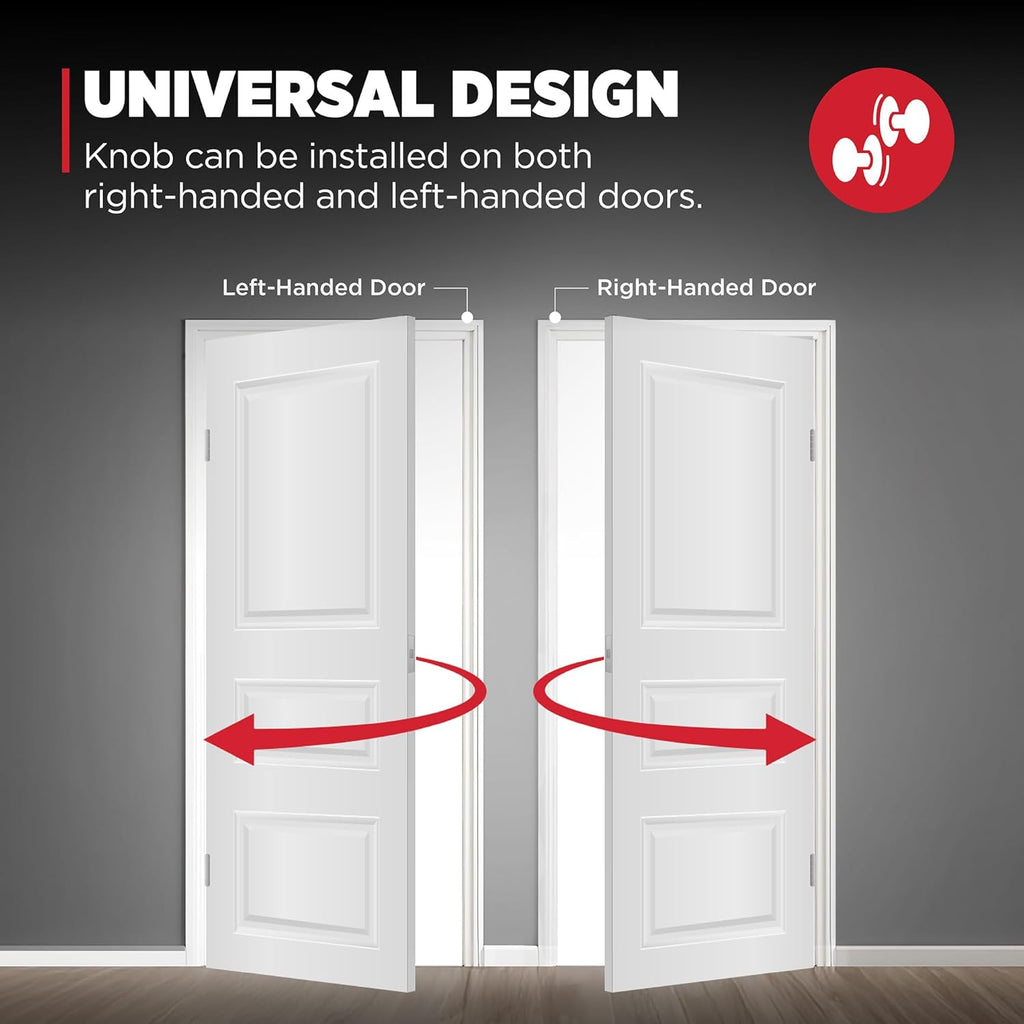 Tylo Front Door Knob and Deadbolt Set, Entry Knob Combo Project Pack Exterior with Interior Door Knob, Satin Chrome
