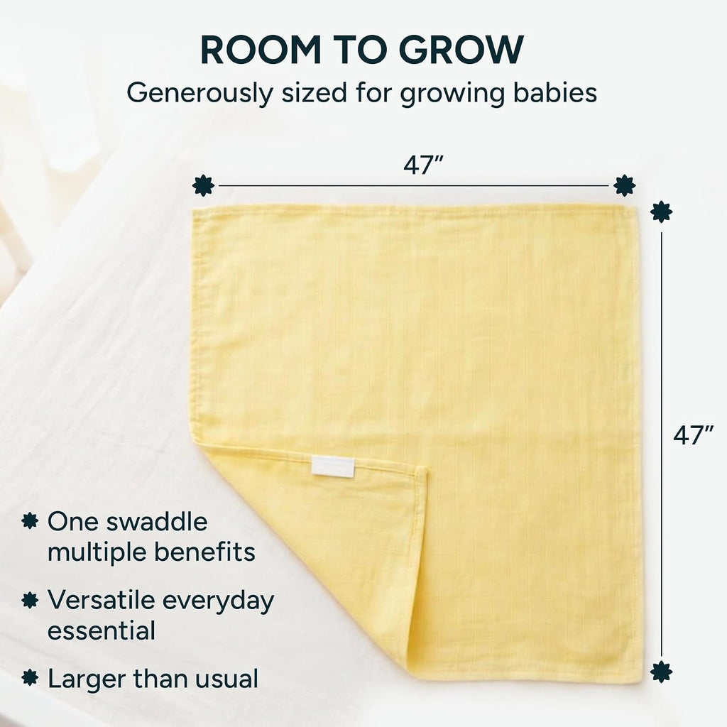 Muslin Swaddle Blankets for Newborns - Pack of 2