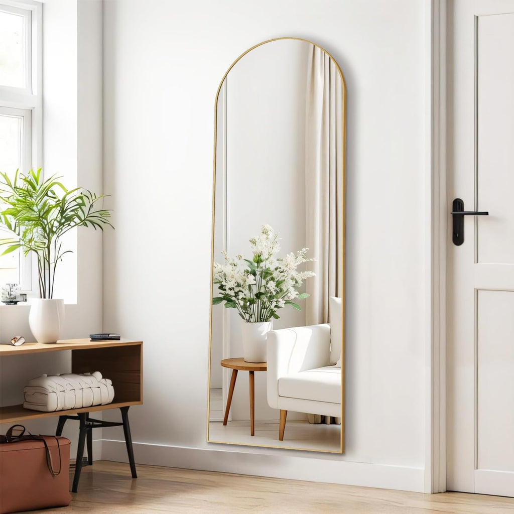 16"x59" Arched Mirror Full Length, Upgraded Body Wall Mirrors