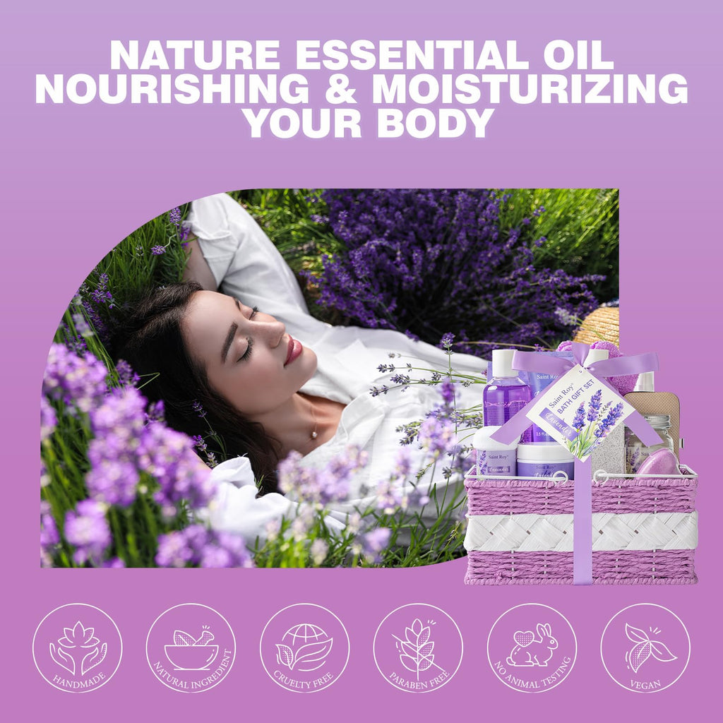 Birthday Gifts for Women Spa Gift Baskets Bath Set for Women Self Care Kit