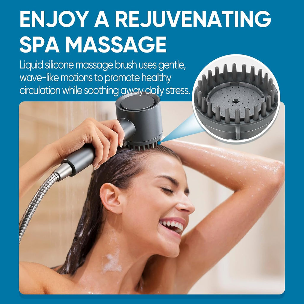 Ion Drops Filtered Shower Head with Handheld, 4+1 Spray Mode Showerhead with Filters