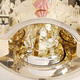 Table Clock,Desk Clock, Crystal Bells Musical Motion Rotating Pendulum Mantel Clock,for Home, Hotel, Library or Church Decor,Great Gift...