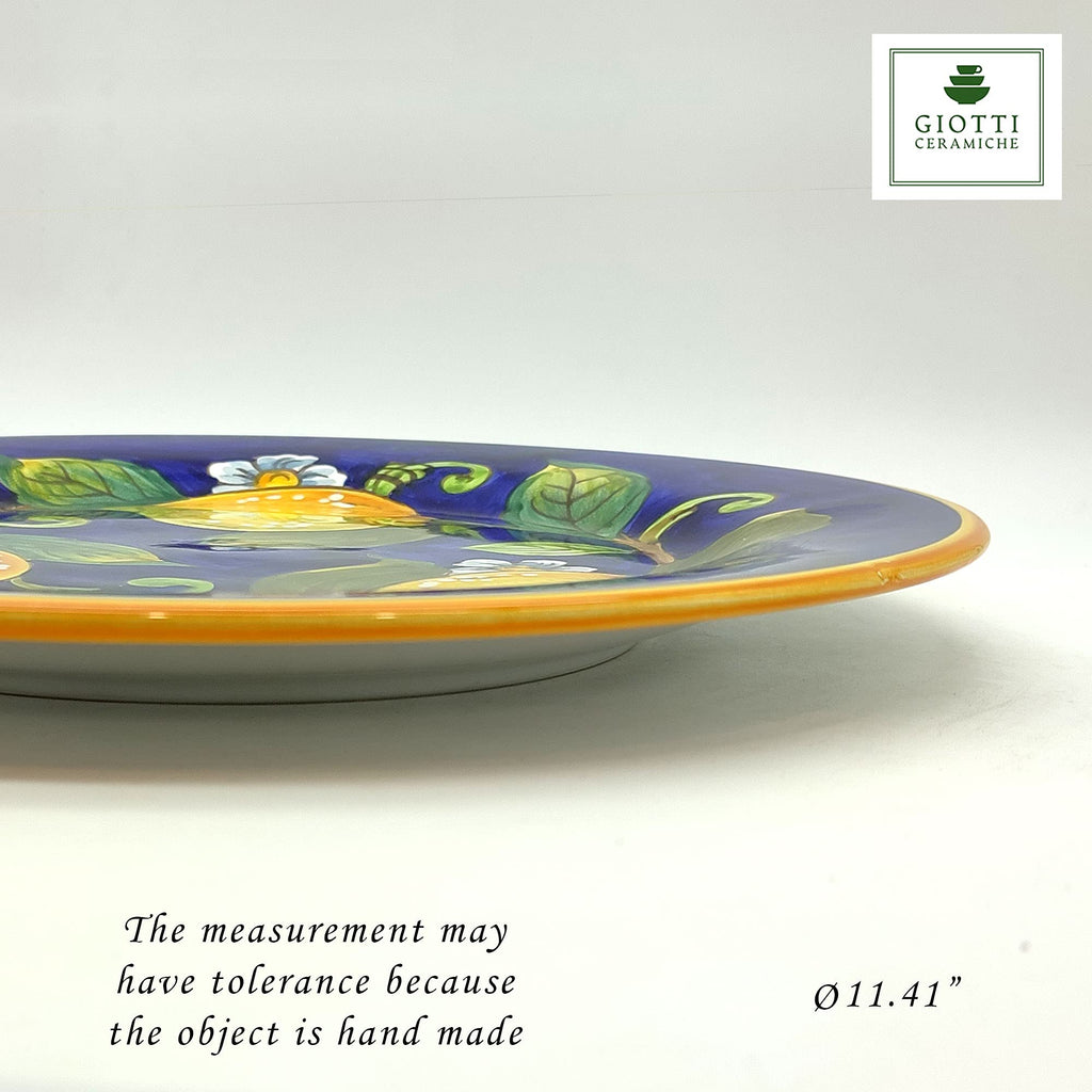 Italian Ceramic dinnerware set - Hand Painted kitchen Dishes sets for 4 - Made in ITALY Tuscany - Italian Pottery