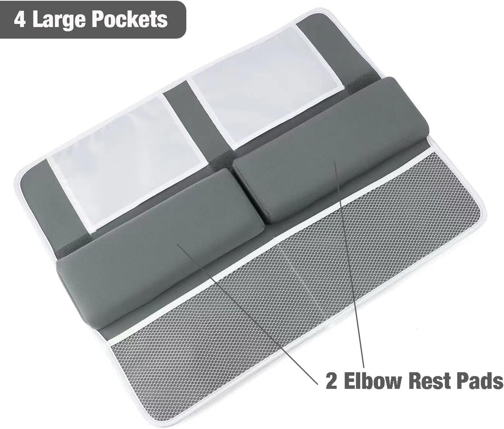 Baby Bath Kneeler and Elbow Rest Pad Set, Non-Slip, Dark Grey