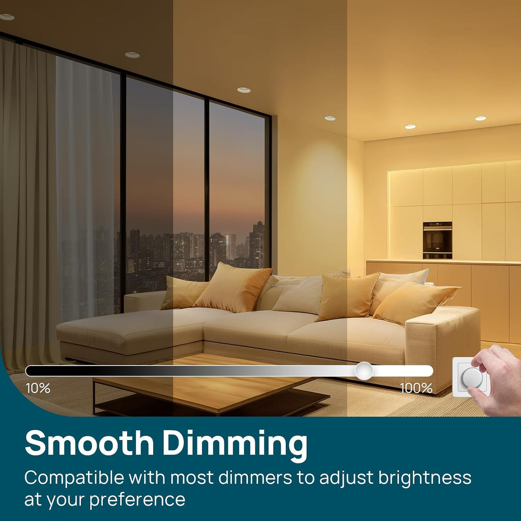 BR30 LED Flood Light Bulbs Indoor, 10W=65W 850 Lumens 3000K
