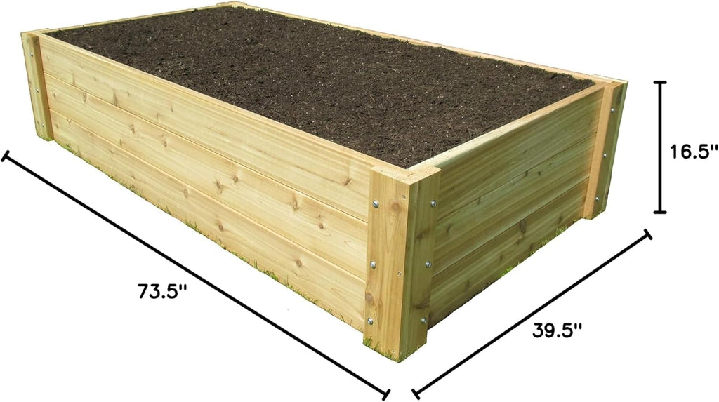 Deep Root Cedar Raised Bed Garden Kit